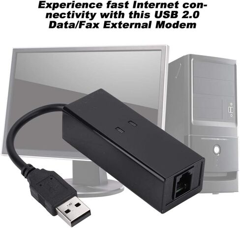 مودم بيانات الفاكس الصوتي للاتصال الخارجي USB 56K مودم بيانات الفاكس الصوتي للاتصال الخارجي مناسب لـ Win7 وWin8 وWin10 وXP in Kuwait