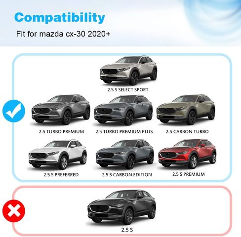 حامل سقفي قضبان متقاطعة مناسبة لمازدا CX-30 CX30 2020 2021 2022 2023 2024 قضبان نقل البضائع القابلة للقفل ملحقات السطح in Kuwait