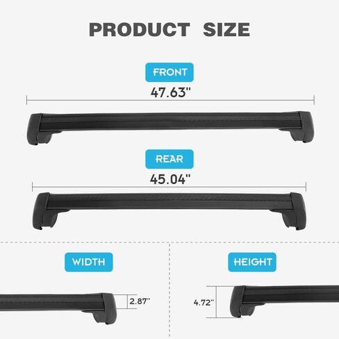 حامل سقفي قضبان متقاطعة مناسبة لمازدا CX-30 CX30 2020 2021 2022 2023 2024 قضبان نقل البضائع القابلة للقفل ملحقات السطح in Kuwait