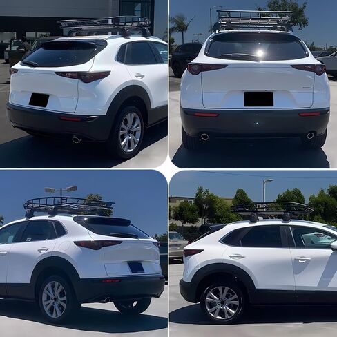 حامل سقفي قضبان متقاطعة مناسبة لمازدا CX-30 CX30 2020 2021 2022 2023 2024 قضبان نقل البضائع القابلة للقفل ملحقات السطح in Kuwait