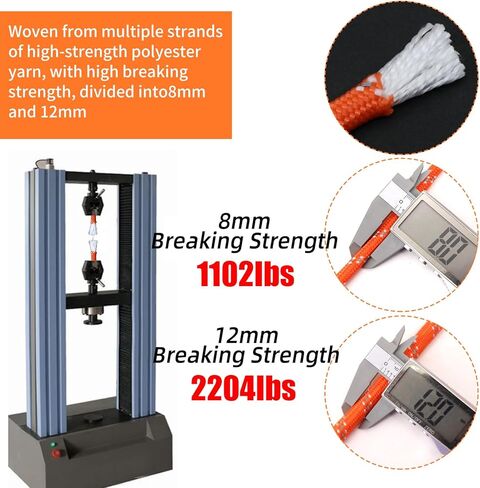حقيبة رمي إنقاذ المياه مع حبل بطول 32/50/65/98 قدم بقوة شد 12 مم تصل إلى 2040 رطل، جهاز إنقاذ في حالات الطوارئ قابل للرمي للتجديف بالكاياك وركوب القوارب ومعدات السلامة عالية الوضوح in Kuwait