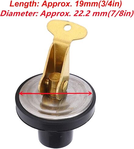 Compression Drain Plug 19mm Rubber + Brass + 304 Stainless Steel Screw Type Rubber Seal Boat Brass Drain Plug(7/8 inch (2974B2)) in Saudi Arabia
