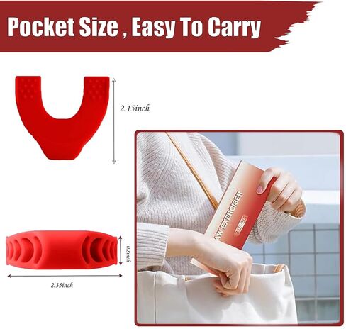 Alpha Jaw Facial Trainer 2.0, Face and Neck Exerciser, Jawline Exerciser Shaper for Men and Women, Jaw Exerciser with Three Resistance Levels (3 PCS) in Saudi Arabia