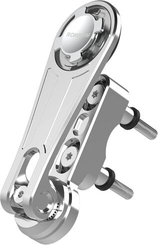 Rokform - Motorcycle Cell Phone Perch Mount, Fits Most Harley's, Metrics, and Indian Cruisers, Secures Phone Via Quad Tab Twist Lock Mount and Built-In Magnet Mount (Black) in Kuwait