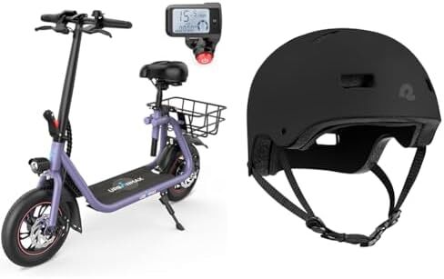 سكوتر كهربائي أوربان ماكس C1/C1 برو مع مقعد، محرك قوي 450 واط يصل إلى 22/25 ميل، سكوتر كهربائي قابل للطي للبالغين أقصى سرعة 15.5/18.6 ميل في الساعة، سكوتر كهربائي للتنقل مع سلة in Kuwait