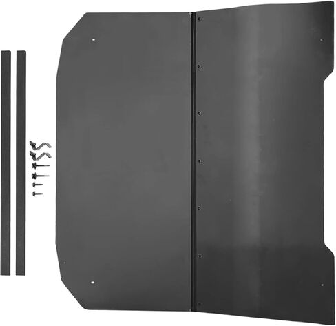 A & UTV PRO Aluminum Roof Top for Polaris General 1000 / XP 1000 2016-2023, Heavy Duty 2-Piece Combined Hard Roof Sun Visor Cover Accessories, Replace OEM # 2881105, Black, 2 Seater in Saudi Arabia