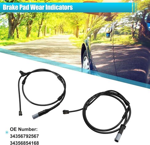 X AUTOHAUX 2pcs 34356792567 34356854168 Front Rear Brake Pad Electronic Wear Sensor for BMW X6 2011-2019 X5 2011-2018 in Saudi Arabia