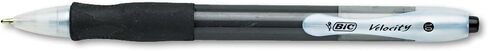 BIC Velocity Retractable Ballpoint Pens, Medium Point (1.0 mm), Black Ink Pens, 12-Count Pack, With Comfortable Grip in Saudi Arabia