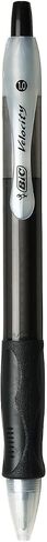 BIC Velocity Retractable Ballpoint Pens, Medium Point (1.0 mm), Black Ink Pens, 12-Count Pack, With Comfortable Grip in Saudi Arabia