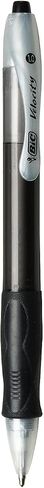 BIC Velocity Retractable Ballpoint Pens, Medium Point (1.0 mm), Black Ink Pens, 12-Count Pack, With Comfortable Grip in Saudi Arabia