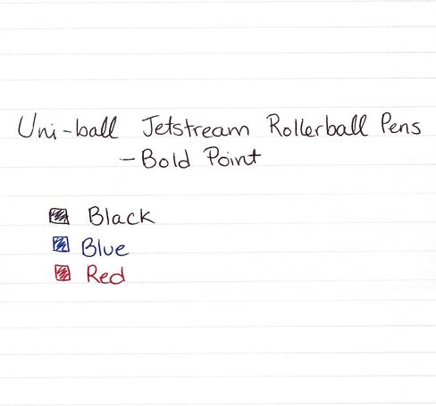 uni-ball Jetstream RT Ballpoint Pens, Bold Point (1.0mm), Black, 3 Count in Saudi Arabia