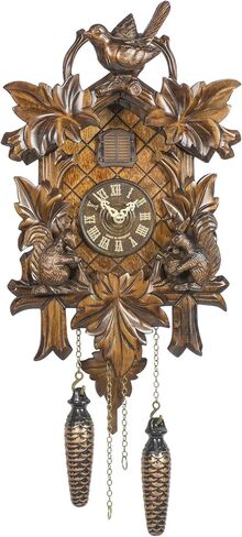 ساعة كوكو كوارتز 5 أوراق، طائر، سنجاب TU 363 Q in Kuwait