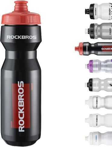 زجاجة مياه لركوب الدراجات من ROCKBROS، زجاجة ركوب الدراجات سعة 20-25 أونصة، خالية من مادة BPA in Saudi Arabia