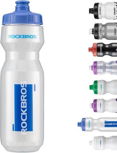 زجاجة مياه لركوب الدراجات من ROCKBROS، زجاجة ركوب الدراجات سعة 20-25 أونصة، خالية من مادة BPA in Saudi Arabia