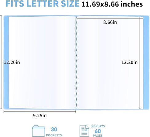 مجلد عرض الكتب A4 30 جيوب مجلدات مشروع العرض التقديمي غطاء ناعم وردي in Kuwait