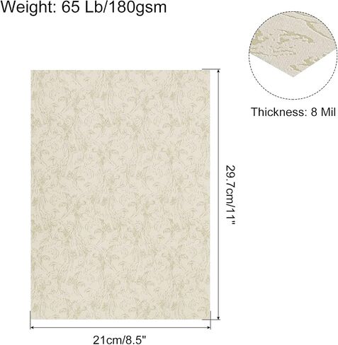MECCANIXITY 100pcs A4 8.5 x 11 Inch Presentation Binding Covers Letter Size Leather Textured Grain Paper Un-Punched for Business Reports, Light Blue in Saudi Arabia