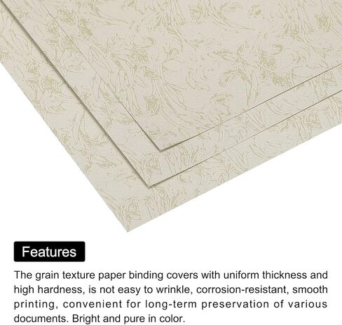 MECCANIXITY 100pcs A4 8.5 x 11 Inch Presentation Binding Covers Letter Size Leather Textured Grain Paper Un-Punched for Business Reports, Light Blue in Saudi Arabia