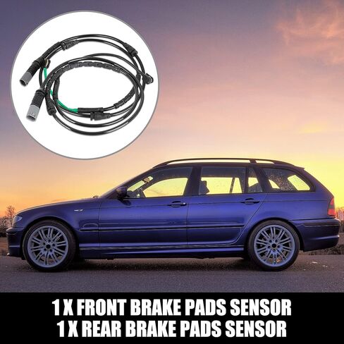 X AUTOHAUX زوج 34356792568 الجبهة 34356792571 الخلفية لوحة الفرامل مستشعر التآكل الإلكتروني لسيارات BMW X5 X6 2010-2018 in Kuwait