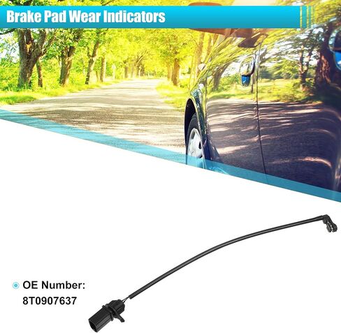 X AUTOHAUX 4pcs 8T0907637 Car Front Disc Brake Pad Wear Sensor Brake Pad Wear Indicators for Audi A4 A5 A6 S4 in Saudi Arabia