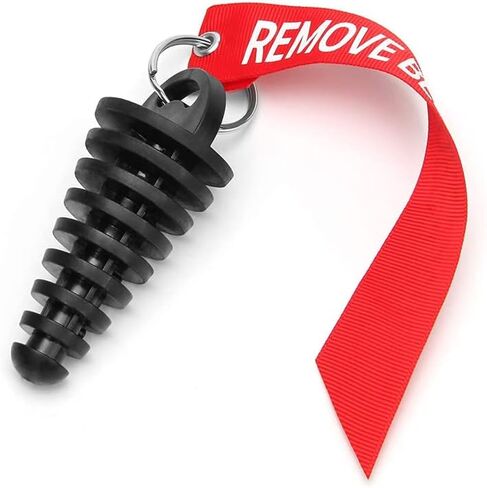 2 قطعة كاتم الصوت المطاط العالمي كاتم صوت العادم كدر العادم الذيل الأنابيب كدر العادم لدراجة نارية in Kuwait