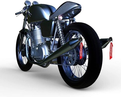 2 قطعة كاتم الصوت المطاط العالمي كاتم صوت العادم كدر العادم الذيل الأنابيب كدر العادم لدراجة نارية in Kuwait