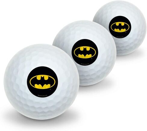 GRAPHICS & MORE Batman Classic Bat Shield Logo Novelty Golf Balls 3 Pack in Saudi Arabia