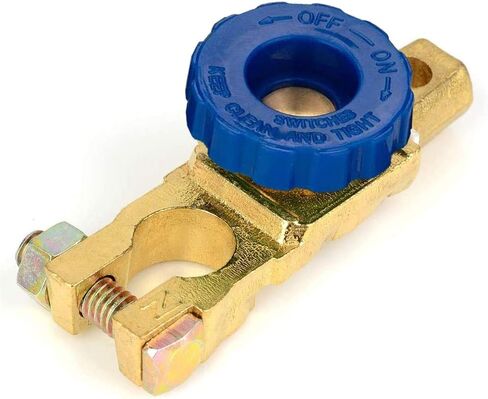 Jtron DC12V 80A مفتاح بطارية علوي للدراجة النارية، قطع محطة قتل مضادة للتسرب، بطارية مفتاح فصل لسيارة قارب RV شاحنة ATV UTV SUV (أزرق) in Kuwait