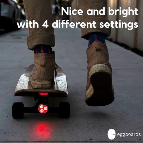 أضواء لوح التزلج LED Underglow - أضواء Longboard القابلة لإعادة الشحن عبر USB من الأمام والخلف. مجموعة مصابيح لوح التزلج الكهربائية المثالية in Kuwait