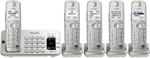 Panasonic KX-TGE273S Link2Cell Bluetooth Enabled Phone with Answering Machine & 3 Cordless Handsets in Saudi Arabia