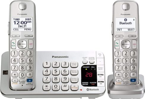 Panasonic KX-TGE273S Link2Cell Bluetooth Enabled Phone with Answering Machine & 3 Cordless Handsets in Saudi Arabia