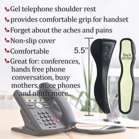 Tribello Telephone Shoulder Rest, Gel Padded Phone Cushion for handset Phones, Comfort & Support for Hands Free Phone Conversations in Saudi Arabia