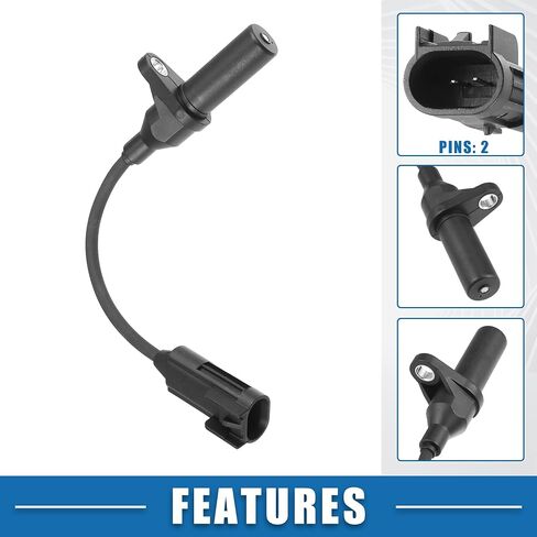 Engine Crankshaft Position Sensor No.39310-3C600/393103C600 Camshaft Sensor for Hyundai Santa Fe 2013-2018 Plastic Black in Saudi Arabia