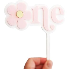 Wooden Daisy One Cake Topper,Daisy First Birthday Decorations,One flower cake topper,Daisy Theme 1st Birthday Party Decor,oddler Party,Smash Cake Topper