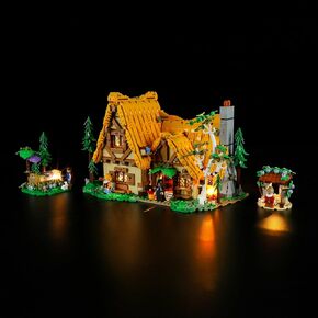 LIGHTAILING Light for Lego-43242 Snow White and The Seven Dwarfs' Cottage - Led Lighting Kit Compatible with Lego Building Blocks Model - NOT Included The Model Set