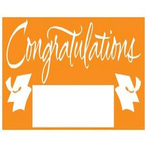 تهنئة Creative Conscor Classic مع Rainbow ملصقات Paper Art Giant Fill-In-in Banner ، 60 × 20 بوصة
