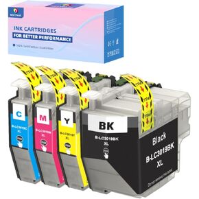 LC3019 3017 استبدال خراطيش الحبر للأخ LC3017XL LC3019XL MFC-J5330DW MFC-J6530DW MFC-J6730DW MFC-J6930DW MFC-J53335DW (الأسود السحري الصفراء 4-PACK)