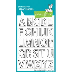 Lawn Fawn Clear Stamps - Quinn's Capital ABCs (LF509)