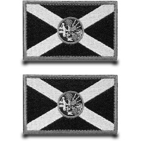 2 Pieces Florida State Tactical Flag Patch Embroidered Fastener Hook & Loop Applique Emblem Patches for,Caps,Bags,Backpacks,Vest,Clothes,Armband Etc ﻿