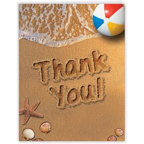 The Best Card Company - 1 Big Thank You Card from All of Us - Group Gratitude Notecard with Envelope - Inflated Messages J5651OTYG-US
