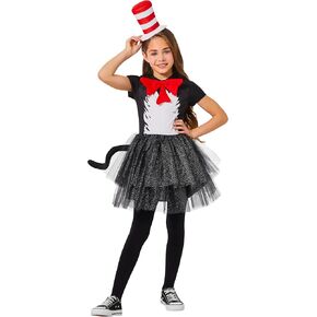 Inspirit Designs Dr. Seuss ، Cat in the Hat Youth Dress Costume
