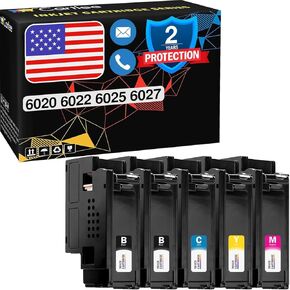 استبدال خرطوشة الحبر المتوافقة مع Cartlee لـ Xerox Workcentre 6027 Toner for Xerox 106R02759 Toner Cartridge Black for Phaser 6020 6027 6025 2 Black ، 1 Cyan ، 1 Magenta ، 1 Yellow