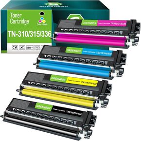 Greenbox Tn310 Toner Crtridge High Livers Placement for Brother Tn336 Tn310 Tn315 Tn331 Toner for HL-4150CDN 4570CDWT 4140CN MFC-9560CDW 9970CDW DCP-9010CN 9270CDN 9055CDN