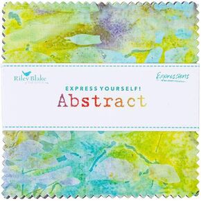 Expressions Batiks Express Yourself! Abstract 42 5-inch Squares Charm Pack Riley Blake 5-23076-42