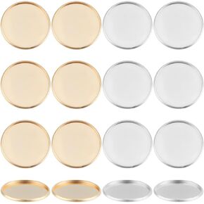 Sunnyclue 1 Box 40pcs Round Coups Coups Flat Round Diy Cabochon 25mm 304 من الفولاذ المقاوم للصدأ من الفولاذ الفضي الذهب عادي حافة مديّة فارغة.