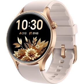 aeac Smart Watch for Women, AMOLED Ultra-Clear Screen Activity Trackers with Heart Rate/Sleep/SpO2 Monitor, Smartwatch for iPhone/Samsung/Android, 110+ Sport Modes Waterproof Fitness Reloj Inteligente