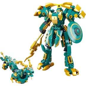 Transforming Mech Robot Building Blocks Set,Creative MOC Building Bricks Compatible with Lego, Cool Warrior Robots as Christmas Birthday Gifts for Adults and Kids (Black Mecha 251pcs)