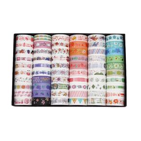 Mafeloe 2 متر طول 60 لفات Washi Tape Set ، مستلزمات لاصقة زخرفية لكتاب القصاصات ، بدلة الفنون والحرفية (الصندوق الأسود)