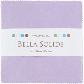 Bella Solids Lilac Moda Charm Pack by Moda Fabrics; 42-5" Quilt Squares