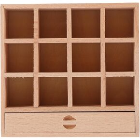 Vaguelly Mini Dollhouse Furniture Accessories - Tiny Furniture, Bookcase, Bookshelf, Toys & Decor - Small Wood Miniature