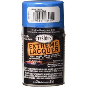 Testors 1844MT 3 oz. Lacquer Spray Gloss Paint, ICY Blue